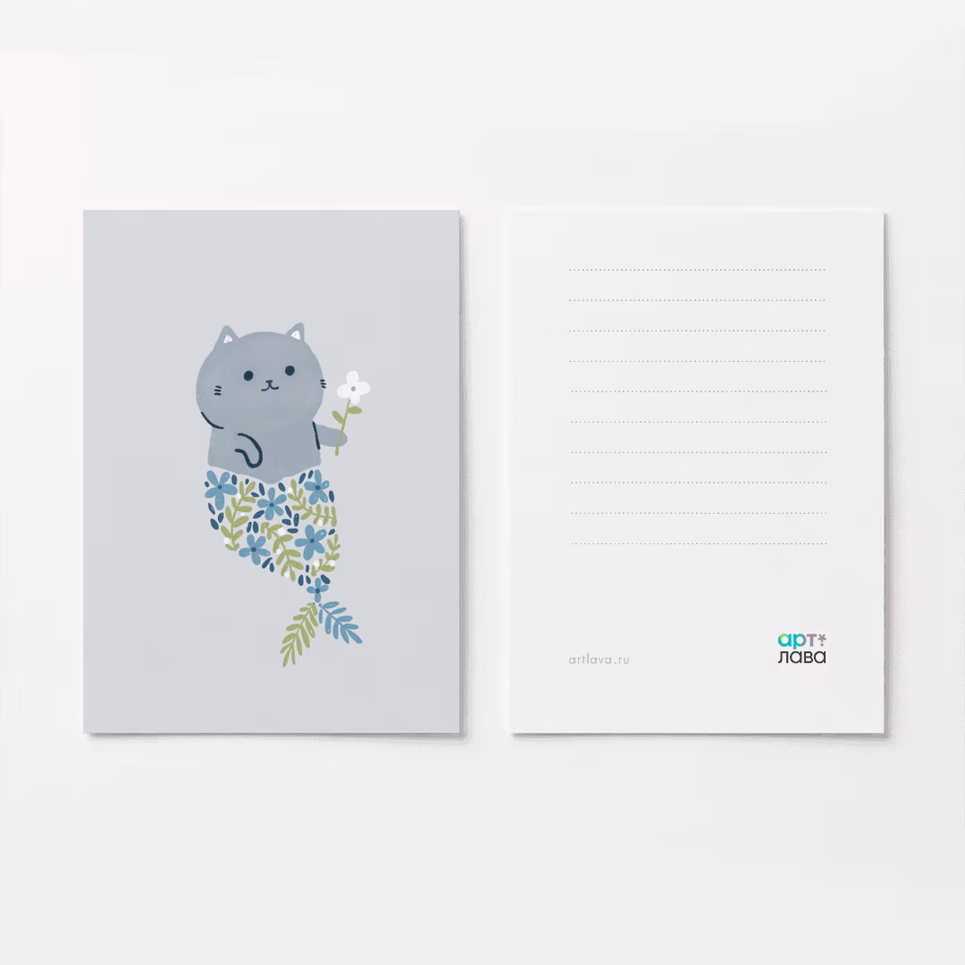 Кошечка русалка